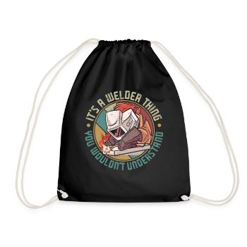 Soudeur Soudeur Vintage Rétro c’est - Sac de sport léger - noir - Devant