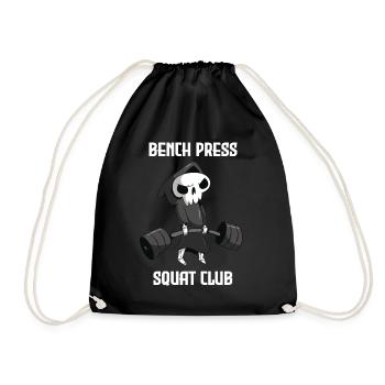 Bench Press Squad Club Workout Grim Reaper Training - Sac de sport léger - noir - Devant