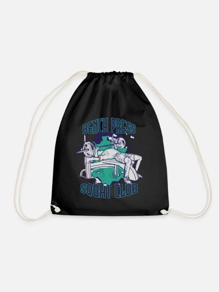 Bench Press Training Strength Training Gym M - Sac de sport léger - noir