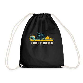 ATV Quad Quad Driver Offroad Motorsport - Drawstring Bag - black - Front