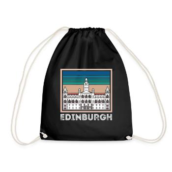 Ecosse Souvenir Ecosse Edimbourg Touristes - Sac de sport léger - noir - Devant