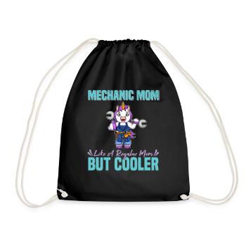 Mechanic Mom Like A Regualr Mom But Cooler - Turnbeutel - Schwarz - Vorne