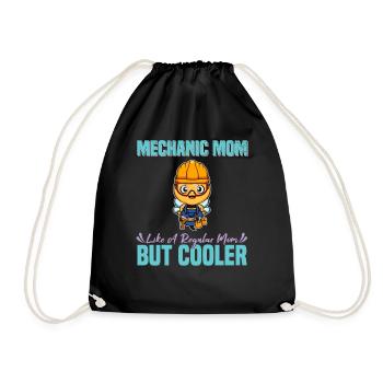 Mechanic Mom Like A Regualr Mom But Cooler - Turnbeutel - Schwarz - Vorne
