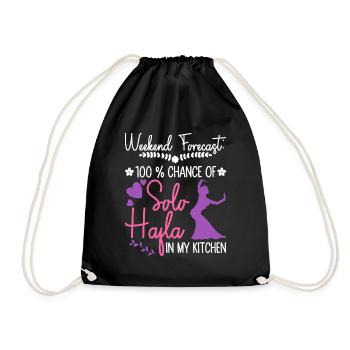 Solo-Hafla dans ma cuisine - danseuse du ventre - Sac de sport léger - noir - Devant