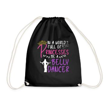 Danse du ventre Danseuse du ventre Danse Danseur Cadeau - Sac de sport léger - noir - Devant