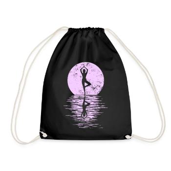 Yogi Yogini Gesundheits Meditation Outfits Girls - Turnbeutel - Schwarz - Vorne