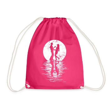 Danseurs Danse Couple Danse, Danse Rumba Renard Tango Salsa - Sac de sport léger - fuchsia - Devant