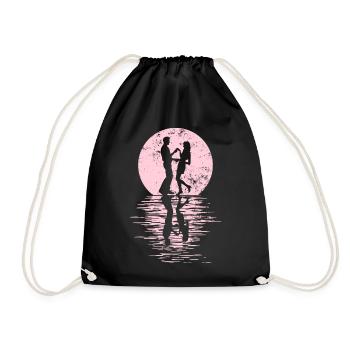 Danseurs Danse Couple Danse, Danse Rumba Renard Tango Salsa - Sac de sport léger - noir - Devant