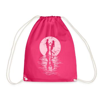 Danseurs Danse Couple Danse, Danse Rumba Renard Tango Salsa - Sac de sport léger - fuchsia - Devant