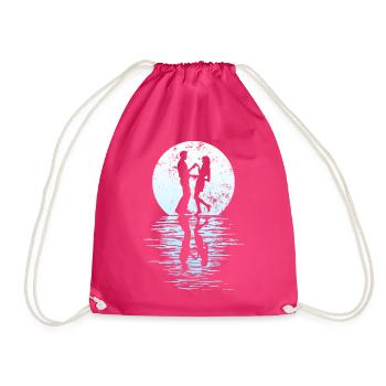 Danseurs Danse Couple Danse, Danse Rumba Renard Tango Salsa - Sac de sport léger - fuchsia - Devant
