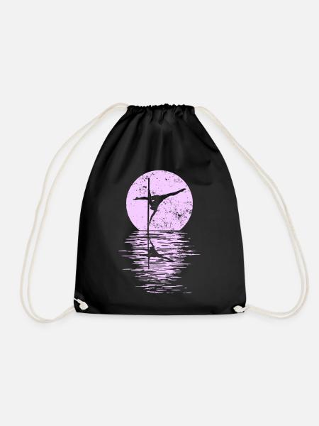 Pole Dance Dancer, Pole Dance, Pole Dancing - Drawstring Bag - black