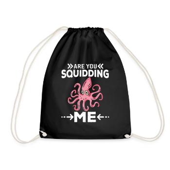 Poulpe Poulpe Tentacule de mer Poulpe Poulpe Poulpe Poulpe - Sac de sport léger - noir - Devant
