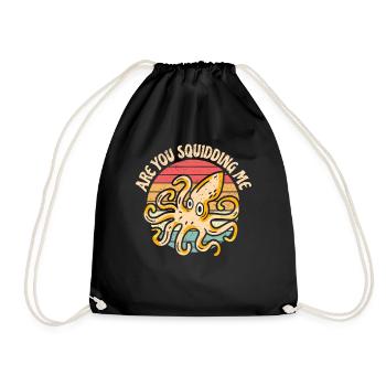 Octopus Octopus Sea Tentacle Octopus Octopus Octopus - Drawstring Bag - black - Front