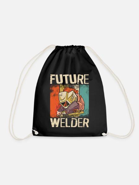 Welder Welding Vintage Retro - Turnbeutel - Schwarz