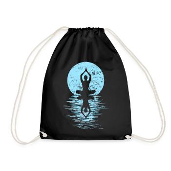 Yogi Yogini Health Meditation Outfits Girls - Drawstring Bag - black - Front