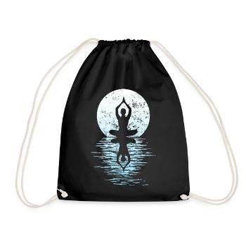 Yogi Yogini Health Meditation Outfits Girls - Drawstring Bag - black - Front