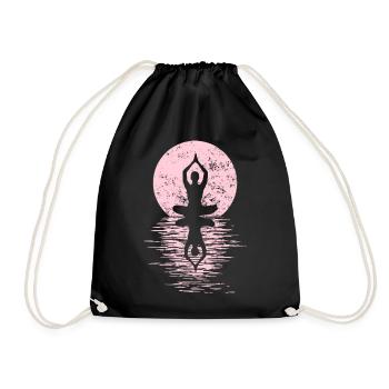 Yogi Yogini Gesundheits Meditation Outfits Girls - Turnbeutel - Schwarz - Vorne
