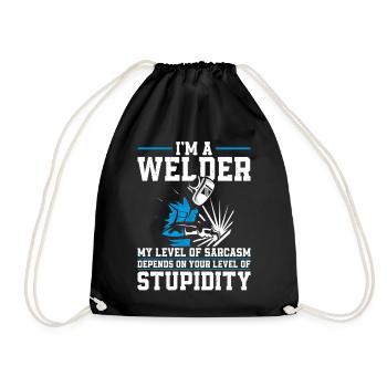 Soudeur Soudeur Vintage Je suis A - Sac de sport léger - noir - Devant