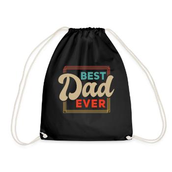 Super Dad, Daddy, Best Daddy Daddy Father's Day - Drawstring Bag - black - Front