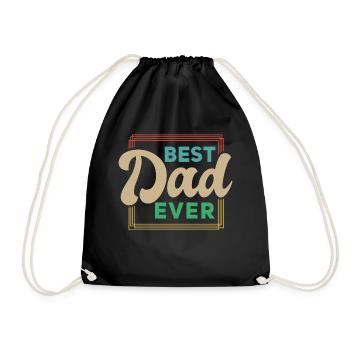 Super Dad, Daddy, Best Daddy Daddy Father's Day - Drawstring Bag - black - Front