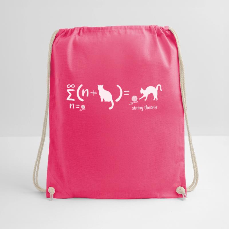 String Theory Nerd Physics Schrödinger's Cat Drawstring Bag