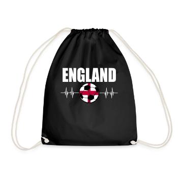 Angleterre de football - Sac de sport léger - noir - Devant