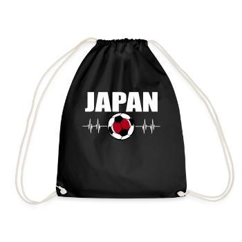 Japan Football - Drawstring Bag - black - Front