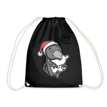 Corbeau Noël Sommeil Sommeil Sommeil Sommeil - Sac de sport léger - noir - Devant