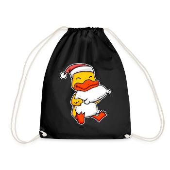 Canard Noël Sommeil Sommeil Sommeil - Sac de sport léger - noir - Devant