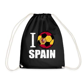 Spanien Fußball - Turnbeutel - Schwarz - Vorne