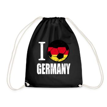 Allemagne Football - Sac de sport léger - noir - Devant