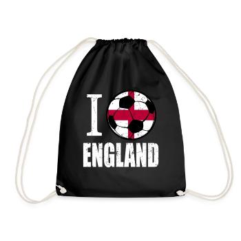 Angleterre de football - Sac de sport léger - noir - Devant