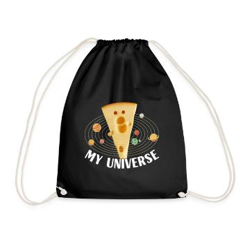 Cheese lovers Gouda cheese - Drawstring Bag - black - Front
