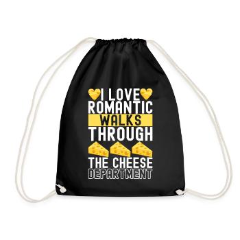 Cheese lovers Gouda cheese - Drawstring Bag - black - Front