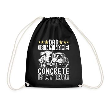 Construction workers Craftsmen Concrete workers - Drawstring Bag - black - Front