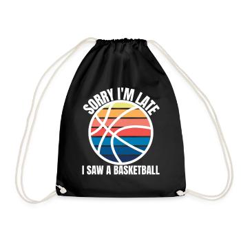 Drôle de joueur de basket-ball - Sac de sport léger - noir - Devant