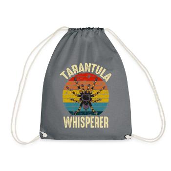 Tarantula Whisperer Retro Spider Owner - Drawstring Bag - grey - Front