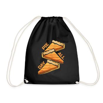 Pumpkin Pie All Day On Thanksgiving - Drawstring Bag - black - Front