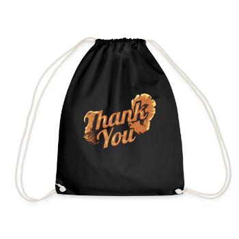 Merci Turquie pour Thanksgiving - Sac de sport léger - noir - Devant