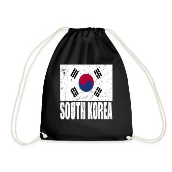 Drapeau de la Corée du Sud - Sac de sport léger - noir - Devant
