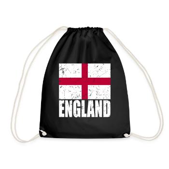 England Flag - Drawstring Bag - black - Front