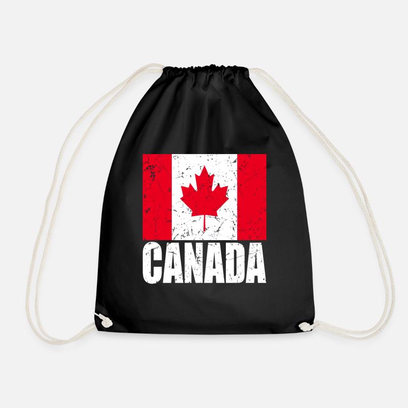 Drapeau du Canada - Sac de sport léger - noir