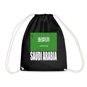 Saudi Arabia flag - Drawstring Bag - black - Front