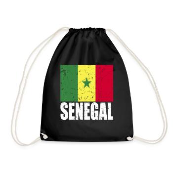 Drapeau du Sénégal - Sac de sport léger - noir - Devant