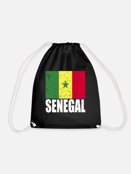 Drapeau du Sénégal - Sac de sport léger - noir