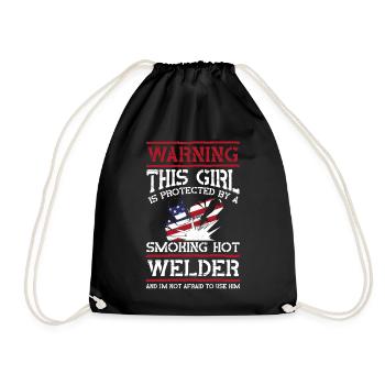 Soudeur Soudeur Petite amie Vintage - Sac de sport léger - noir - Devant