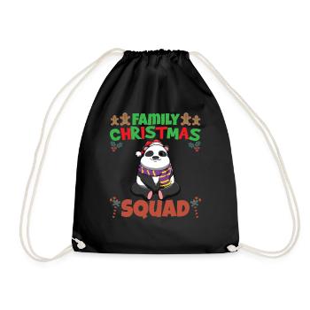 Family Matching Christmas Squad X-Mas Holidays - Turnbeutel - Schwarz - Vorne