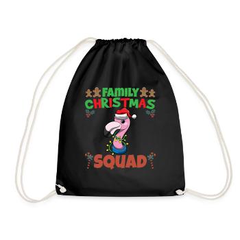 Family Matching Christmas Squad X-Mas Holidays - Turnbeutel - Schwarz - Vorne