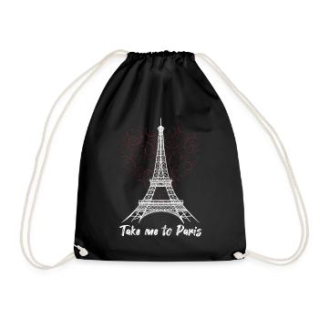 Eiffelturm Bring mich nach Paris Love France Souve - Turnbeutel - Schwarz - Vorne