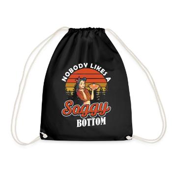 Cake Nobody Likes a Soggy Bottom Baking - Drawstring Bag - black - Front